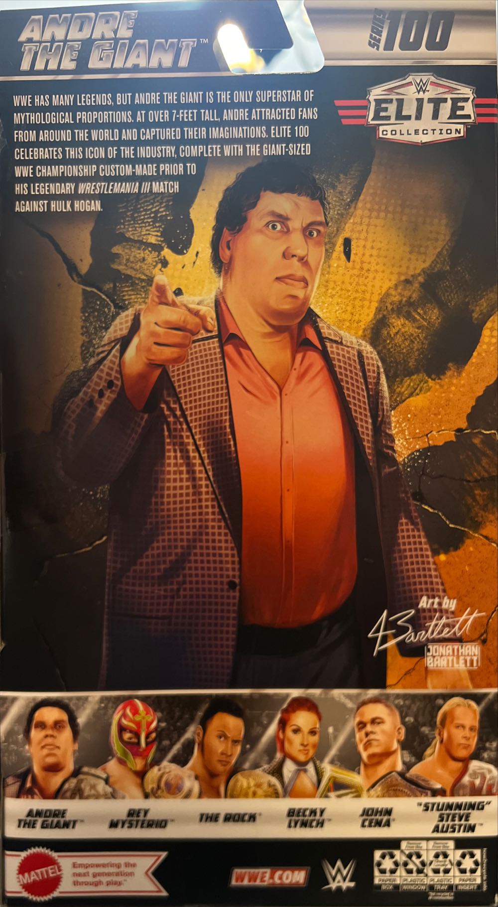 Andre The Giant - Mattel (Elite Series 100) action figure collectible [Barcode 194735105328] - Main Image 2