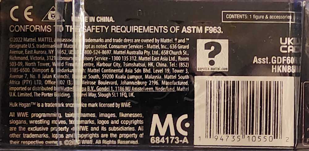 Hulk Hogan (Mr. America) - Mattel (WWE Elite Series 101) action figure collectible [Barcode 194735105502] - Main Image 4