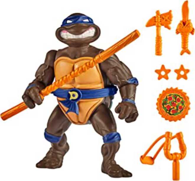 Donatello with Storage Shell (2023 Reissue) - Playmates Toys (TMNT Classic Storage Shell (Reissue)) action figure collectible [Barcode 043377810322] - Main Image 2