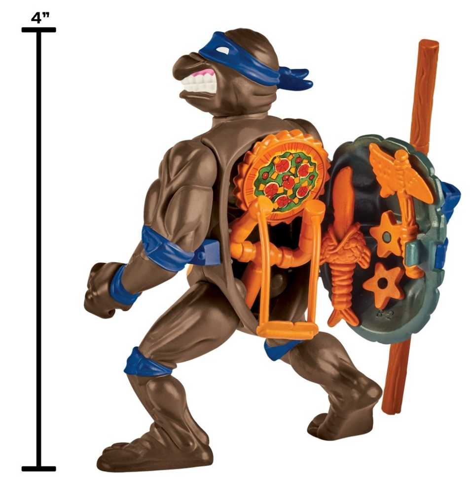 Donatello with Storage Shell (2023 Reissue) - Playmates Toys (TMNT Classic Storage Shell (Reissue)) action figure collectible [Barcode 043377810322] - Main Image 4