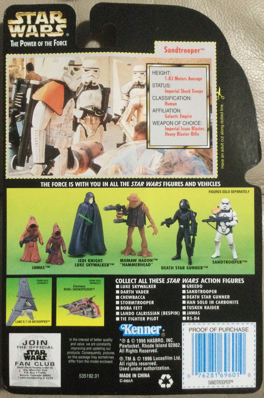 Vintage - Sandtrooper Potf - Hasbro (A New Hope) action figure collectible - Main Image 2