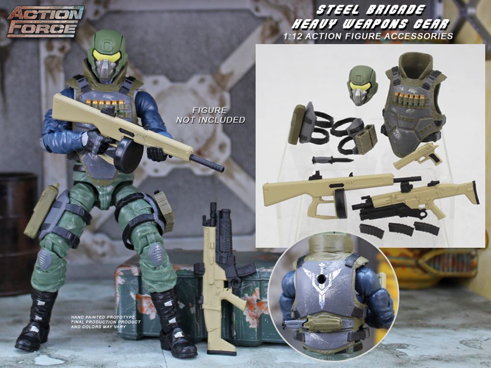 Steel Brigade Gear Pack - Valaverse (Action Force Accesories) action figure collectible [Barcode 601968692421] - Main Image 2