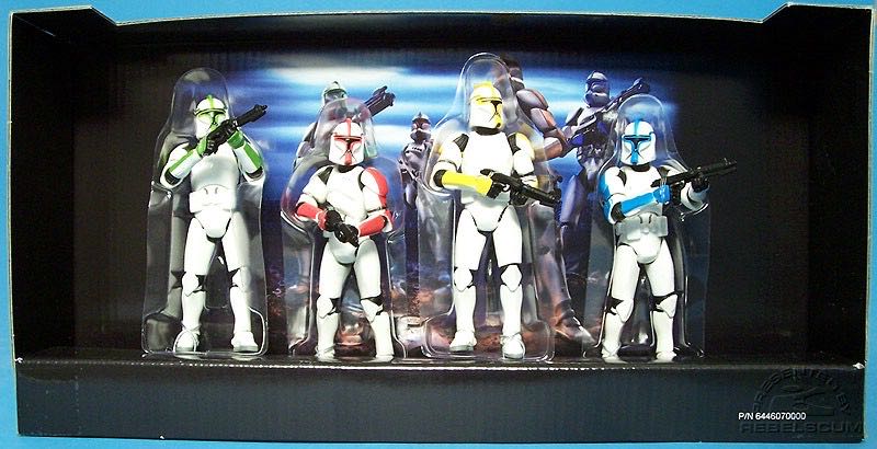 Clone Trooper (Troop Builder 4-Pack Officers without Battle Damage) - Hasbro (Star Wars - The Original Trilogy Collection) action figure collectible [Barcode 653569081722] - Main Image 2