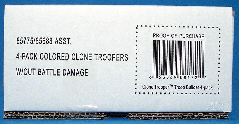 Clone Trooper (Troop Builder 4-Pack Officers without Battle Damage) - Hasbro (Star Wars - The Original Trilogy Collection) action figure collectible [Barcode 653569081722] - Main Image 4