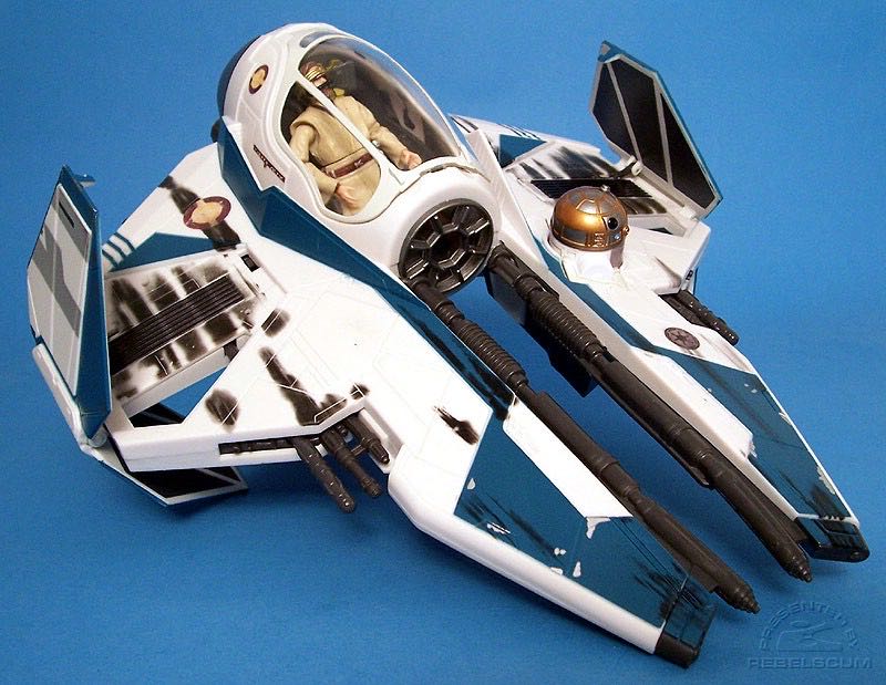 Obi-Wan’s Jedi Starfighter with Obi-Wan Kenobi - Star Wars (Revenge Of The Sith) - Hasbro (Star Wars) action figure collectible [Barcode 653569081036] - Main Image 4