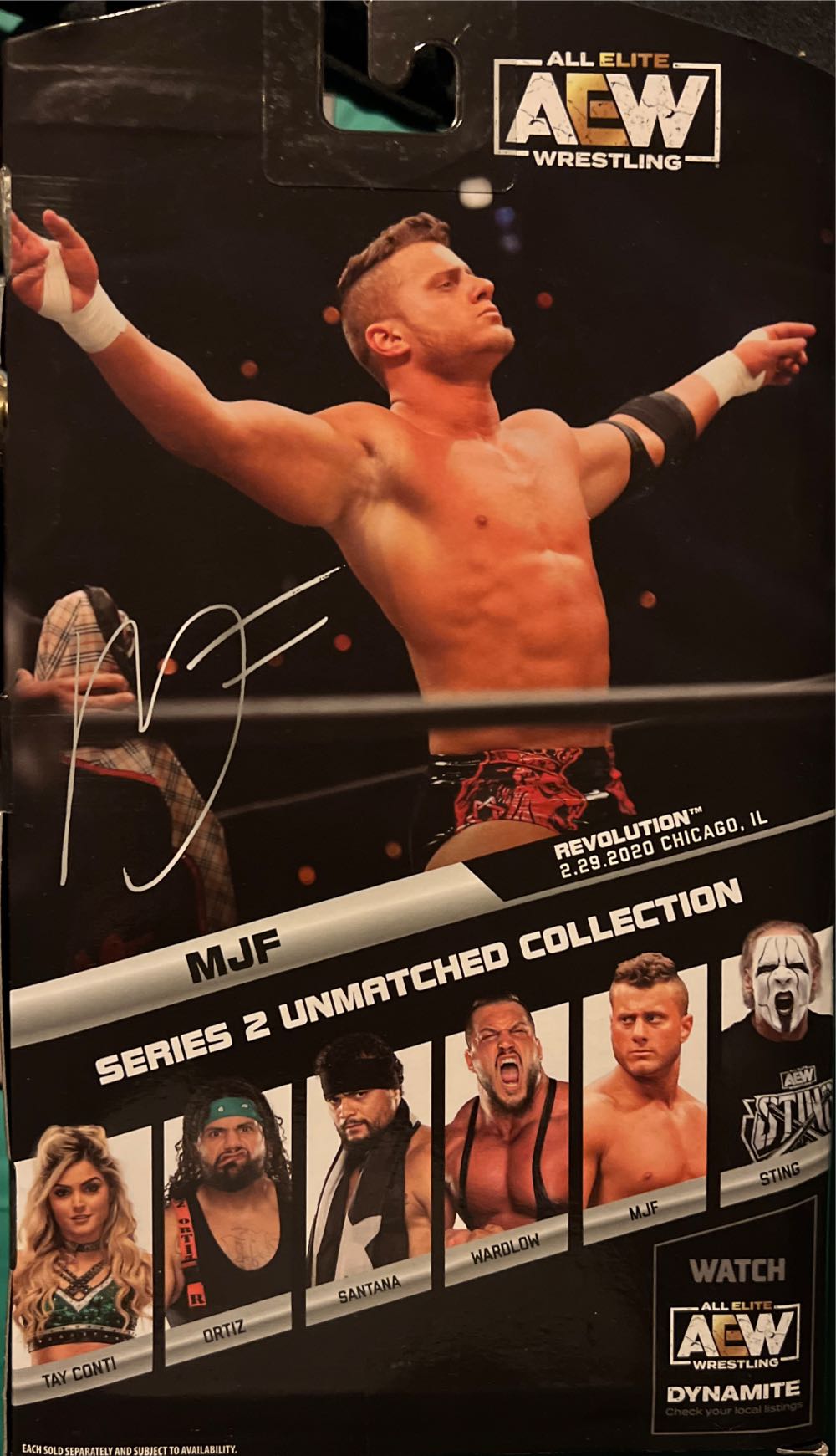 MJF Aew Unmatched Series 2 - Jazwares (Unmatched Collection) action figure collectible [Barcode 191726415329] - Main Image 2