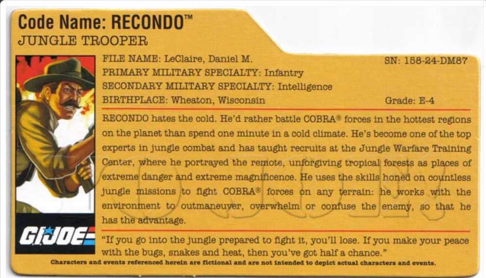 Recondo V6 - Hasbro - G.I. Joe action figure collectible - Main Image 2