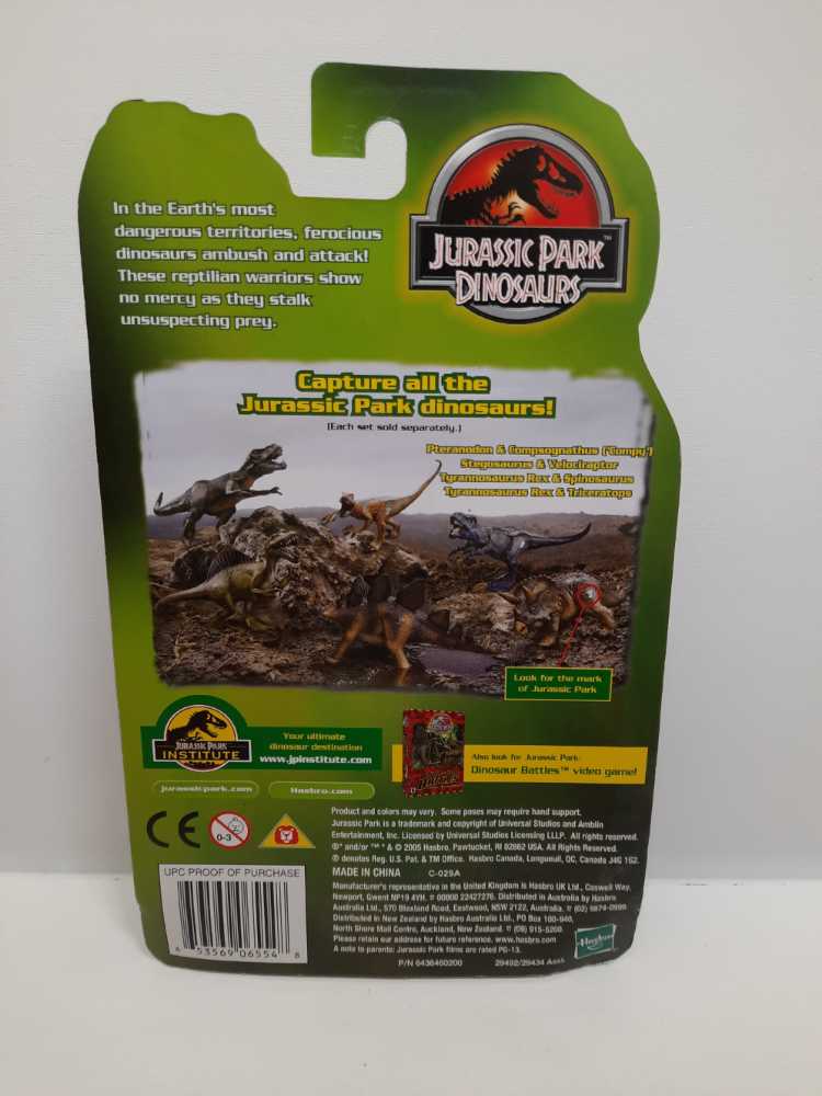 Velociraptor & Stegosaurus  (Jurassic Park Dinosaurs (2005): 3”) action figure collectible [Barcode 653569065548] - Main Image 2