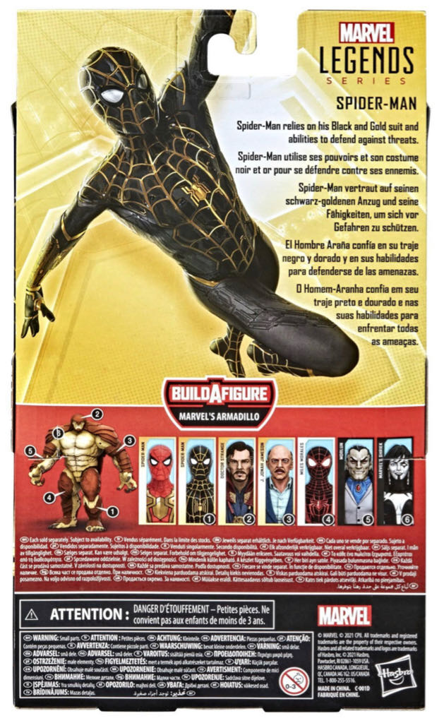 Spider-Man (Black & Gold) - No Way Home - Hasbro (Marvel Cinematic Universe) action figure collectible - Main Image 2