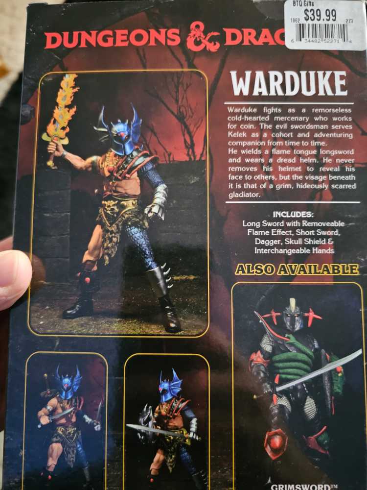 Dungeons & Dragons - Warduke (NECA) - Neca (Dungeons & Dragons) action figure collectible [Barcode 634482522714] - Main Image 4