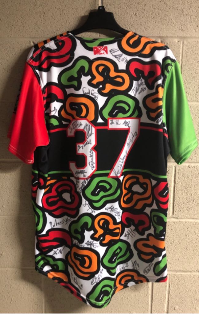 Peppers In Oil - Signed By Team  (Mahoning Valley Scrappers) action figure collectible - Main Image 2