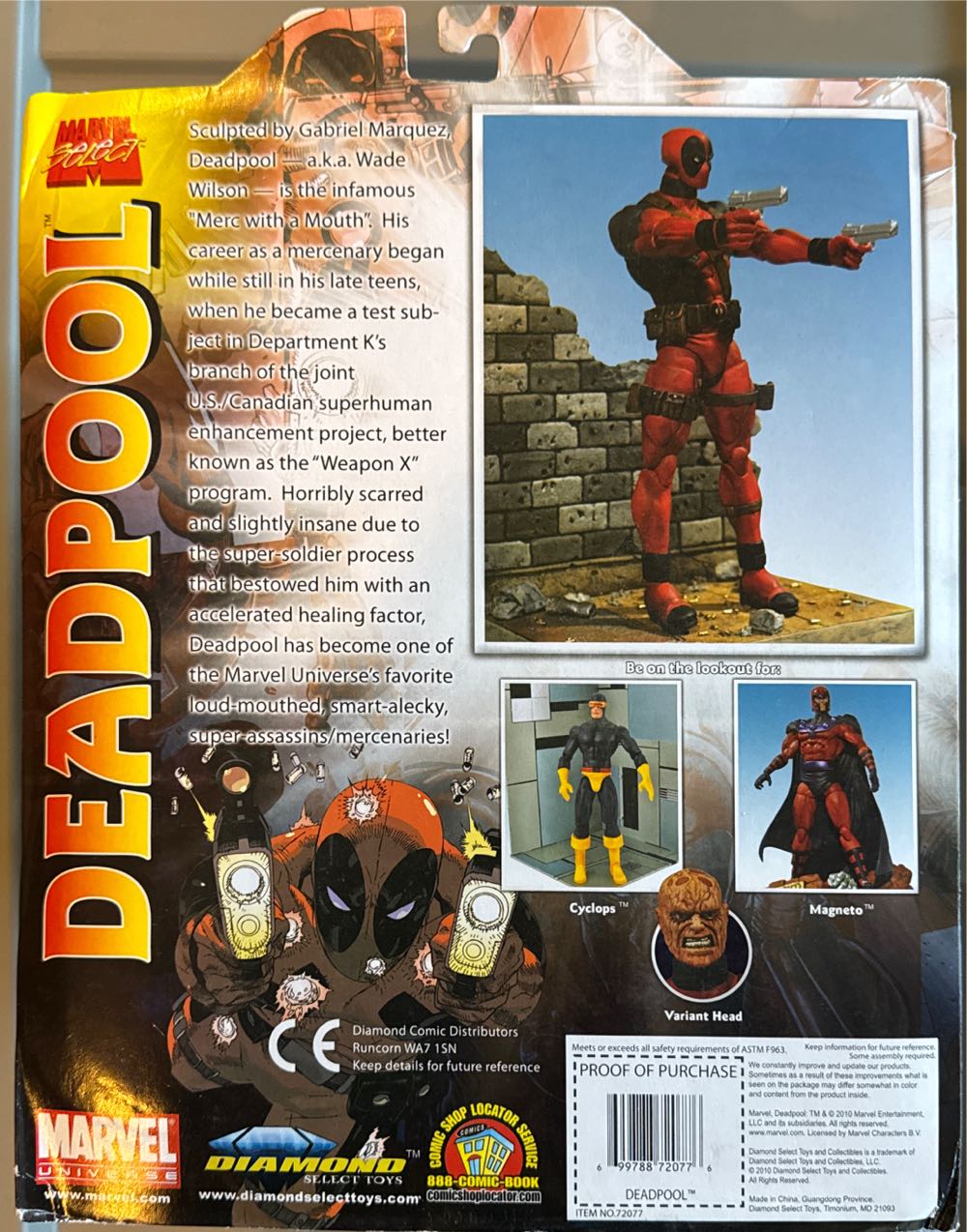 Diamond select toys marvel select: deadpool action figure - Diamond Select Toys (Marvel Select) action figure collectible [Barcode 699788720776] - Main Image 4