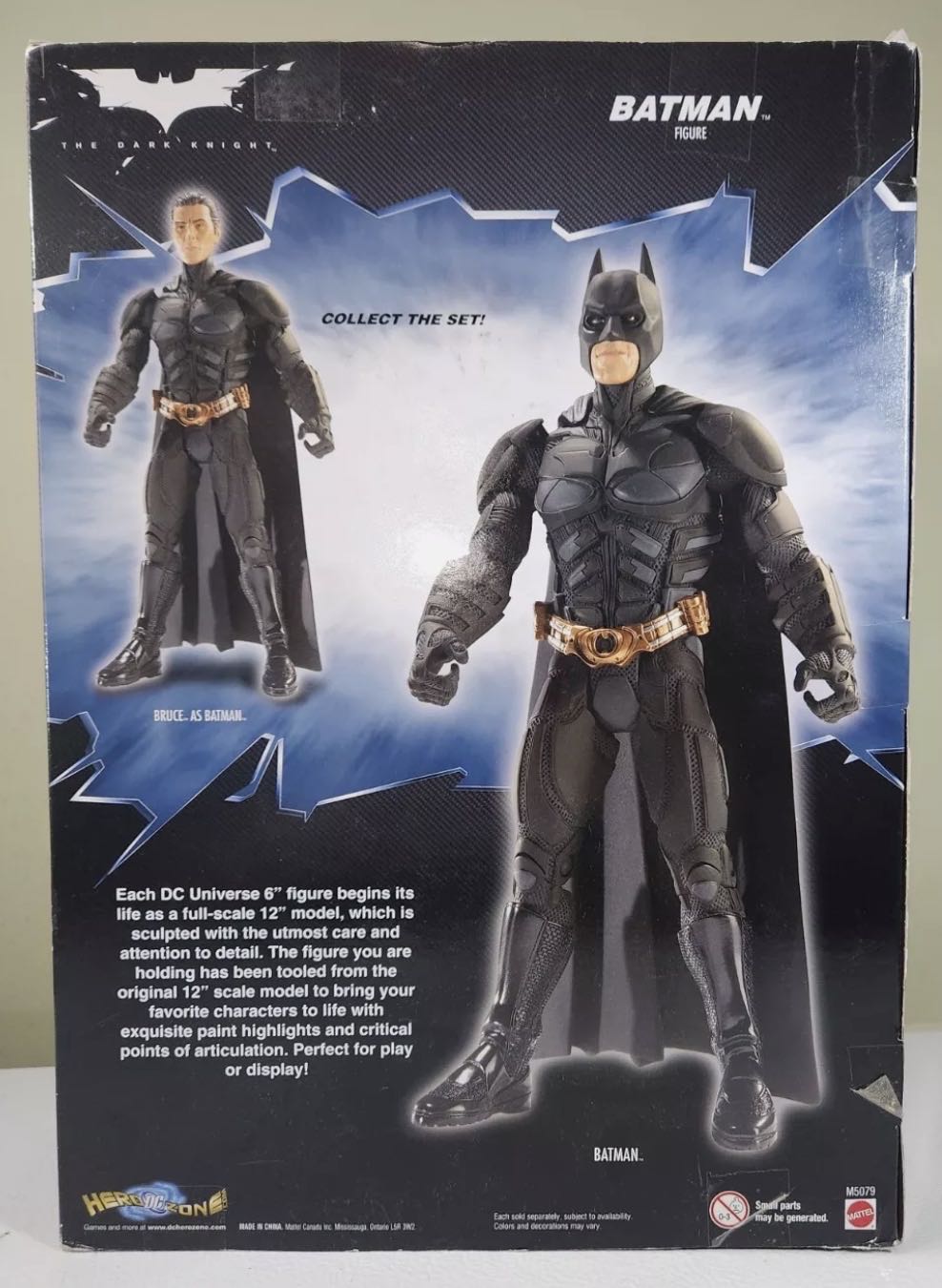 Batman The Dark Knight 12” Batman - Mattel (Batman The Dark Knight Movie Masters) action figure collectible [Barcode 027084589757] - Main Image 2