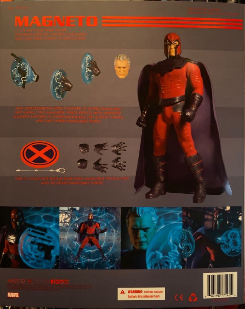 X-Men Magneto - Mezco (Marvel) (One 12) action figure collectible [Barcode 696198771404] - Main Image 2