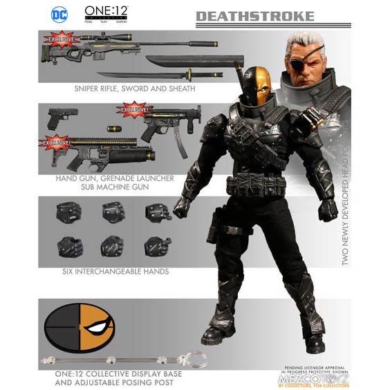 Mezco One:12 Deathstroke PX Exclusive - Mezco Toyz (One:12 Collective) action figure collectible [Barcode 696198763713] - Main Image 2
