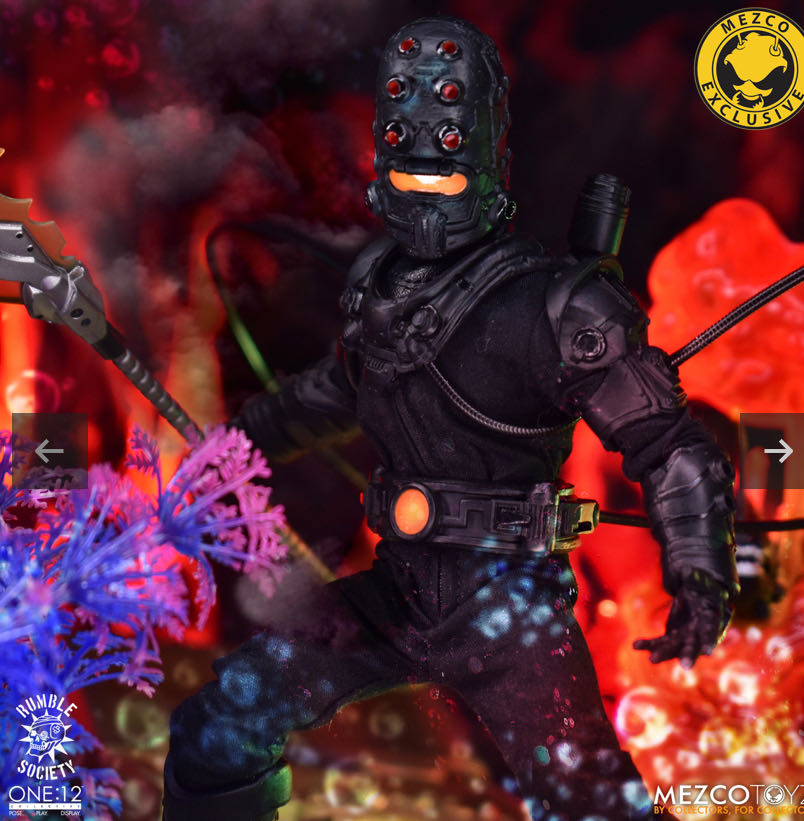 Baron Bends And The Aquaticons Tectonic Disruptor Edition - Mezco (Rumble Society) (Mezco (Rumble Society)) action figure collectible [Barcode 696198120172] - Main Image 2