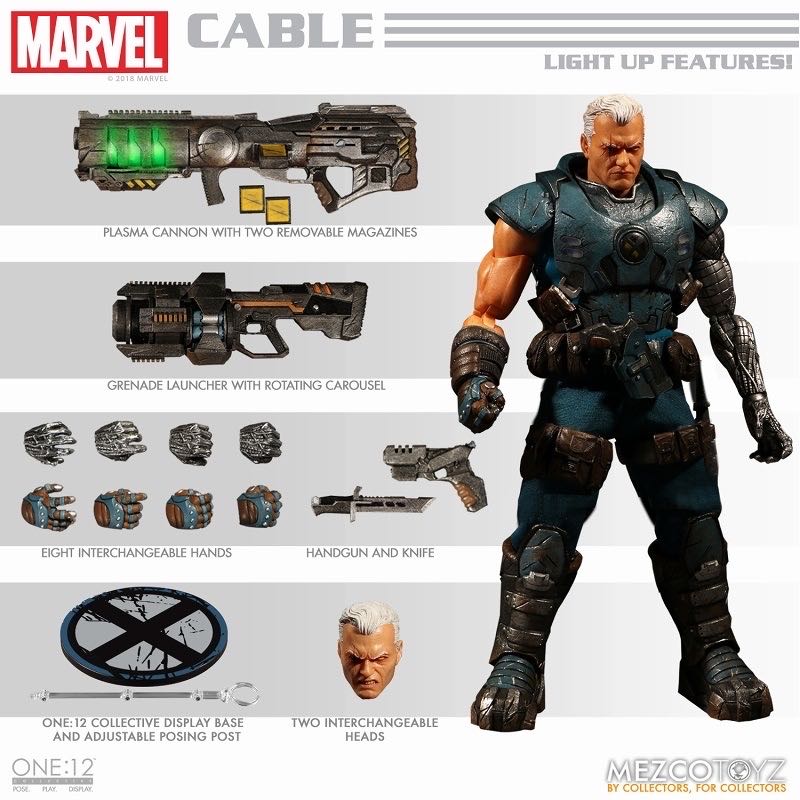 Mezco Marvel X-men Cable - Mezco (X-Men) action figure collectible [Barcode 696198768602] - Main Image 3