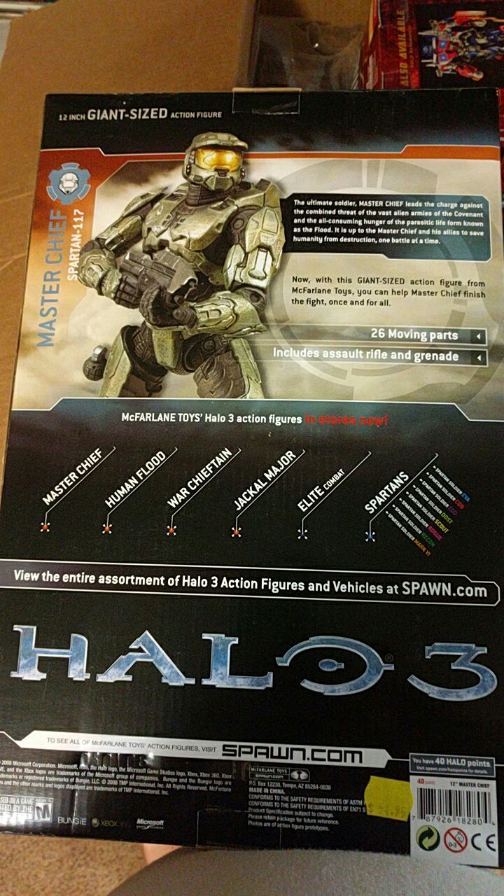 Master Chief Spartan-117 - McFarlane Toys (HALO 3) action figure collectible [Barcode 787926182804] - Main Image 2