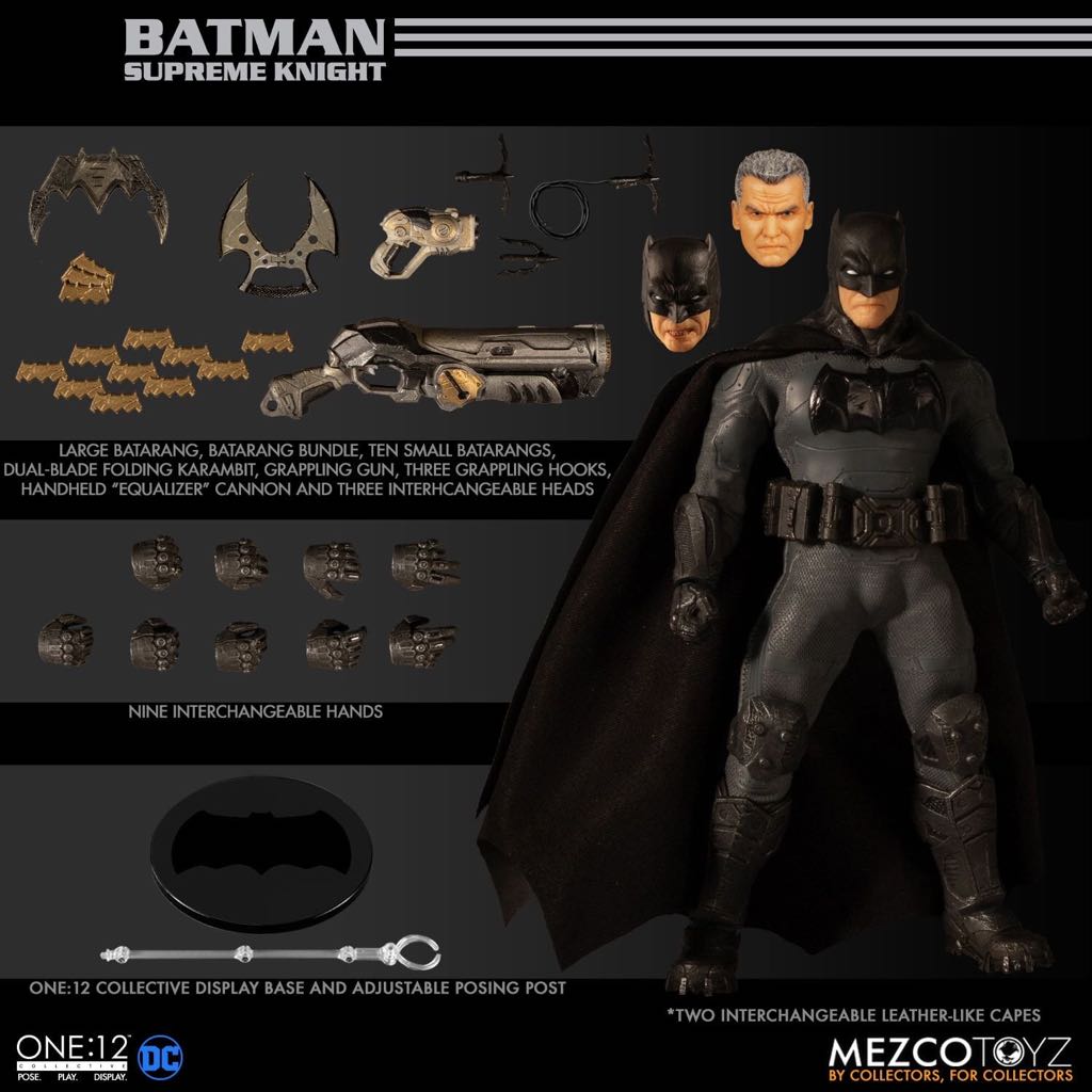 DC Batman Supreme Knight - Mezco Toyz (Mezco One:12 Collective DC Batman Supreme Knight) action figure collectible [Barcode 696198774603] - Main Image 1