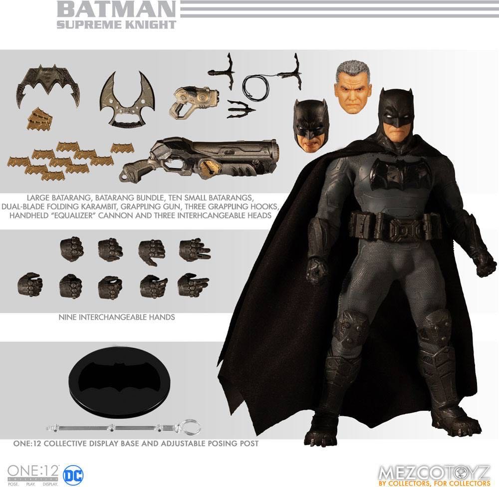 DC Batman Supreme Knight - Mezco Toyz (Mezco One:12 Collective DC Batman Supreme Knight) action figure collectible [Barcode 696198774603] - Main Image 3