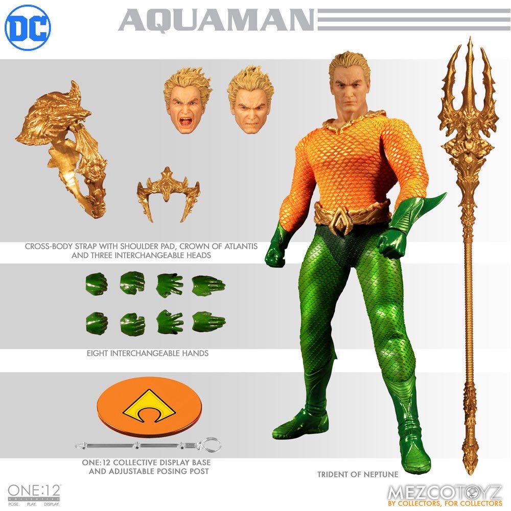 One:12 Collective/ Aquaman - Mezco (DC) action figure collectible [Barcode 696198774405] - Main Image 2