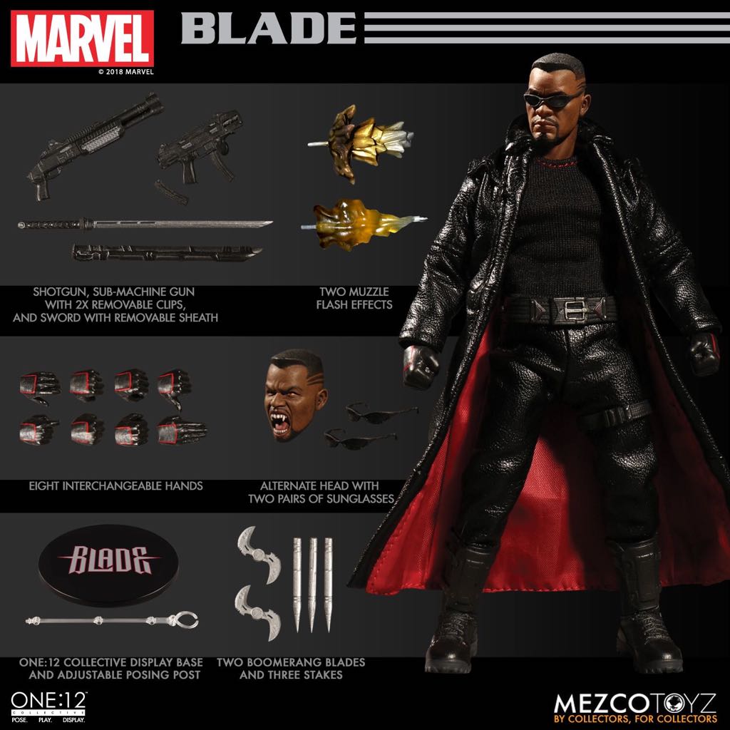 Mezco One 12 Blade - Mezco Toyz (Marvel’s Blade) action figure collectible - Main Image 1