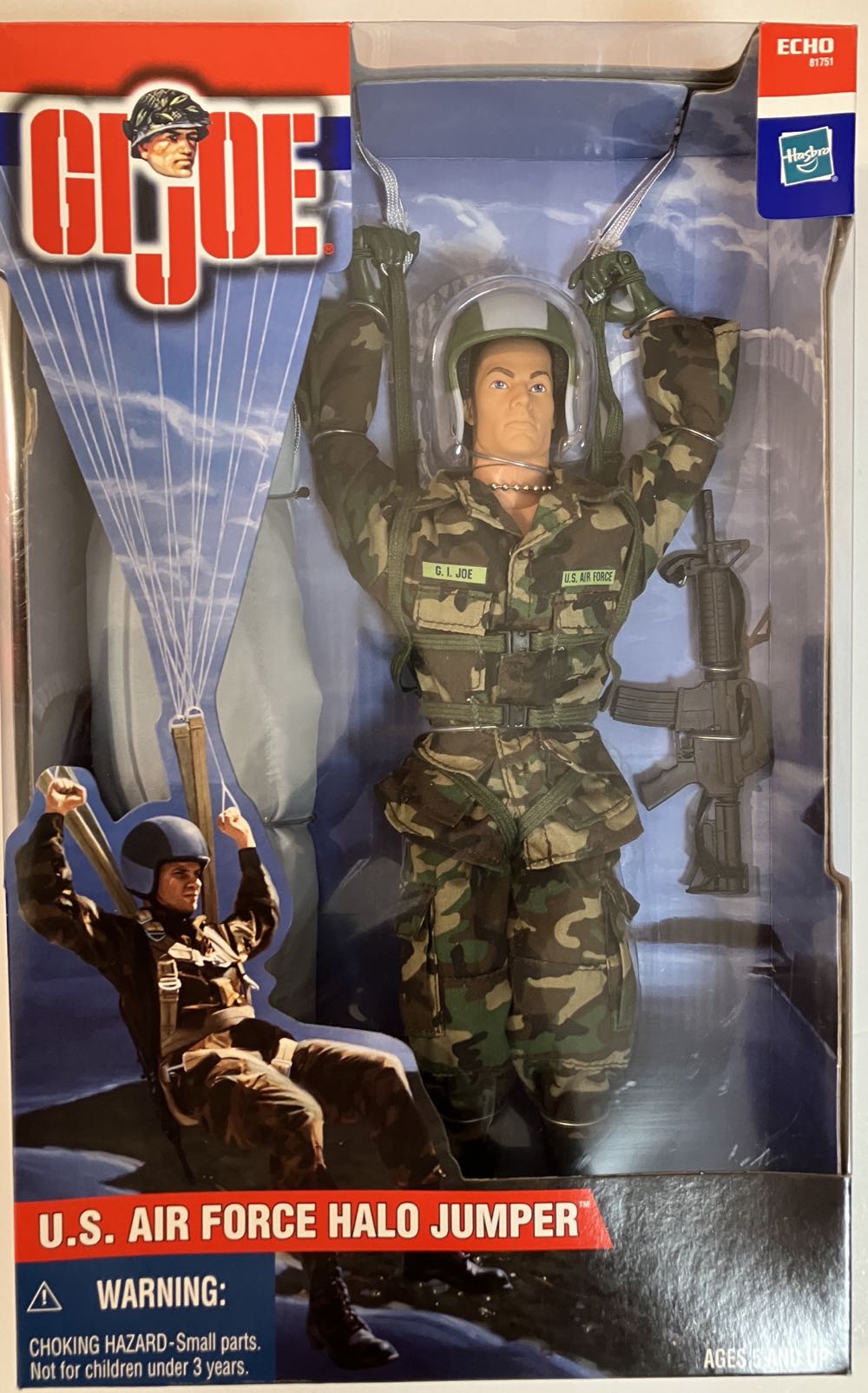 GI Joe Air Force Halo Jumper - Hasbro - G.I. Joe (Air Force) action figure collectible [Barcode 076930817513] - Main Image 3