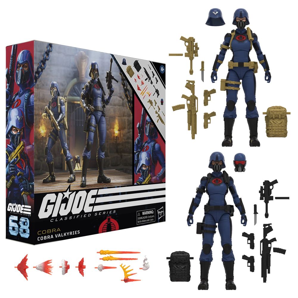#68 Cobra Valkyries 2 Pack - Hasbro (G.I.Joe Classified Series) action figure collectible - Main Image 3