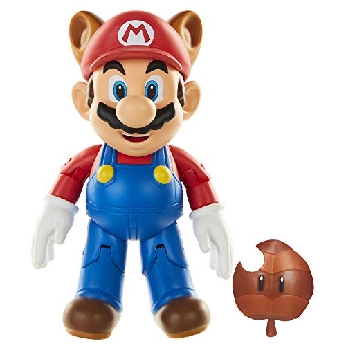 World Of Nintendo Raccoon Mario 4” Action Figure  action figure collectible [Barcode 039897707648] - Main Image 1