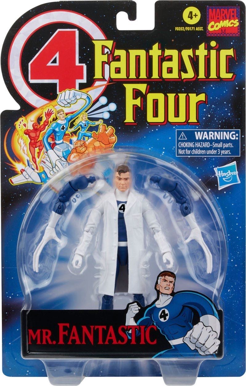 Mr. Fantastic (Lab Coat) - Blue & White - Hasbro action figure collectible - Main Image 1