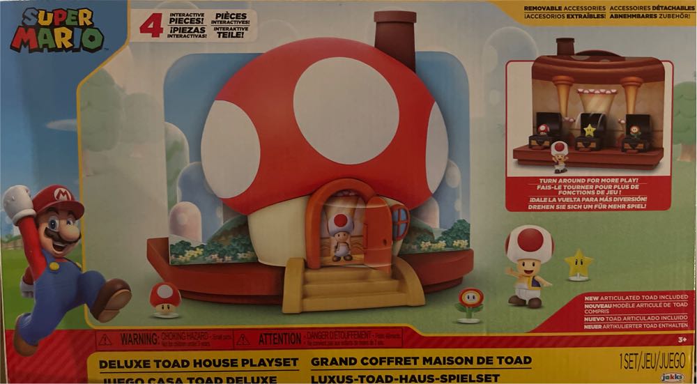Deluxe Toad House Playset  action figure collectible [Barcode 192995413672] - Main Image 1