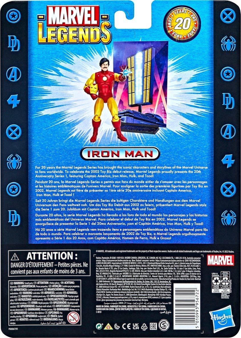 Iron Man - Model 02 - Hasbro (Toybiz 20th Anniversary) action figure collectible - Main Image 2