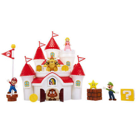 Super Mario Nintendo Deluxe Mushroom Kingdom Castle Playsett  action figure collectible [Barcode 039897708430] - Main Image 2