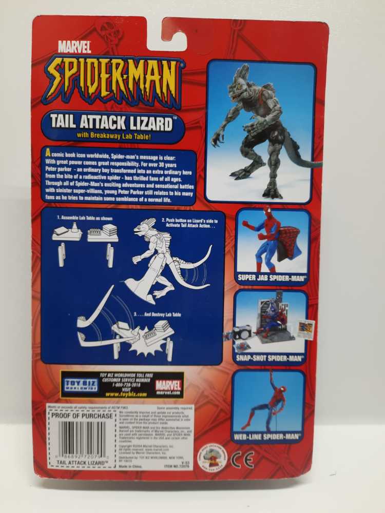 Lizard (Tail Attack)  (Marvel: Spider-man: 6”) action figure collectible [Barcode 086892720790] - Main Image 2