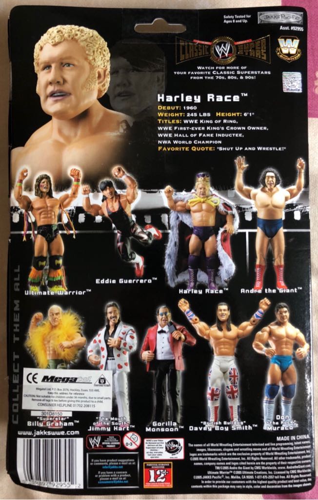 WWE Jakks Classic Superstars Series 7 Harley Race - Jakks Pacific action figure collectible - Main Image 2