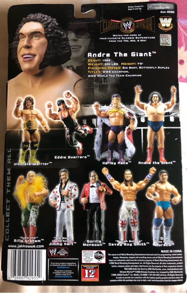 WWE Jakks Classic Superstars Series 7 Andre The Giant - Jakks Pacific action figure collectible - Main Image 2