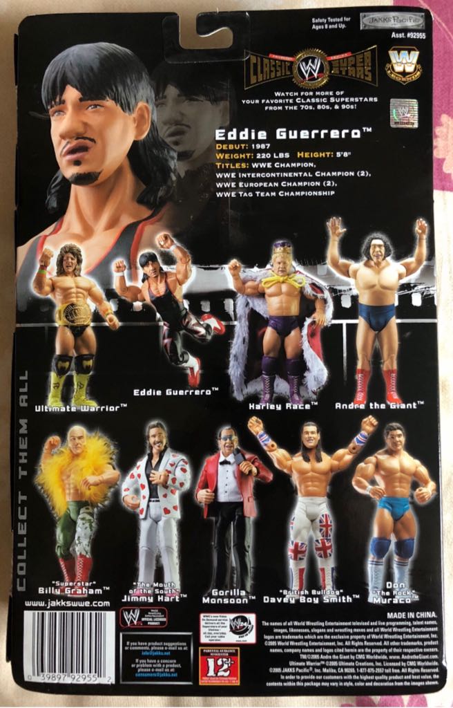 WWE Jakks Classic Superstars Series 7 Eddie Guerrero - Jakks Pacific action figure collectible - Main Image 2