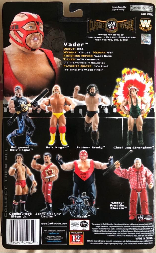 WWE Jakks Classic Superstars Series 8 Vader - Jakks Pacific action figure collectible - Main Image 2