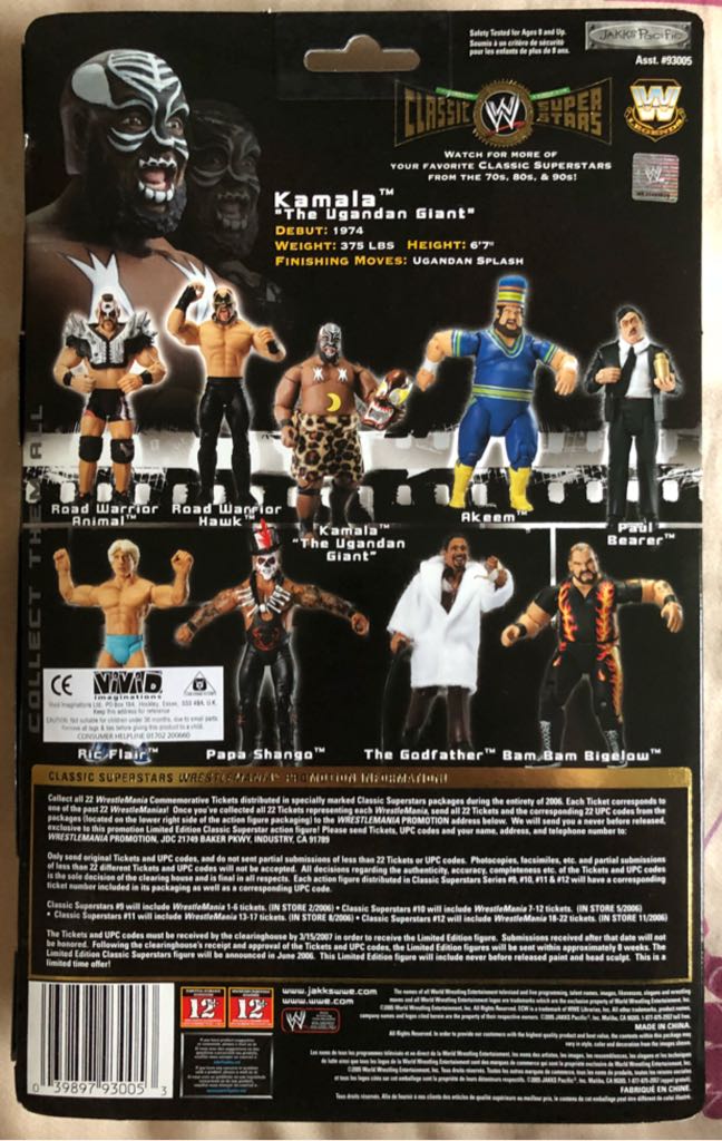 WWE Jakks Classic Superstars Series 9 Kamala - Jakks Pacific action figure collectible - Main Image 2