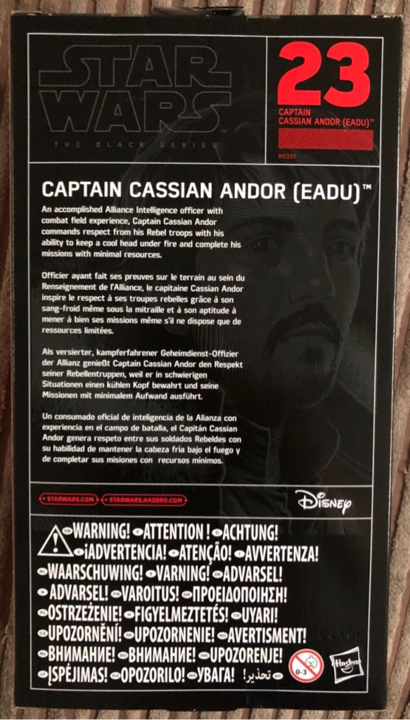 Star Wars The Black Series Red 23 Captain Cassian Andor (Eadu) - Disney/Hasbro action figure collectible - Main Image 2