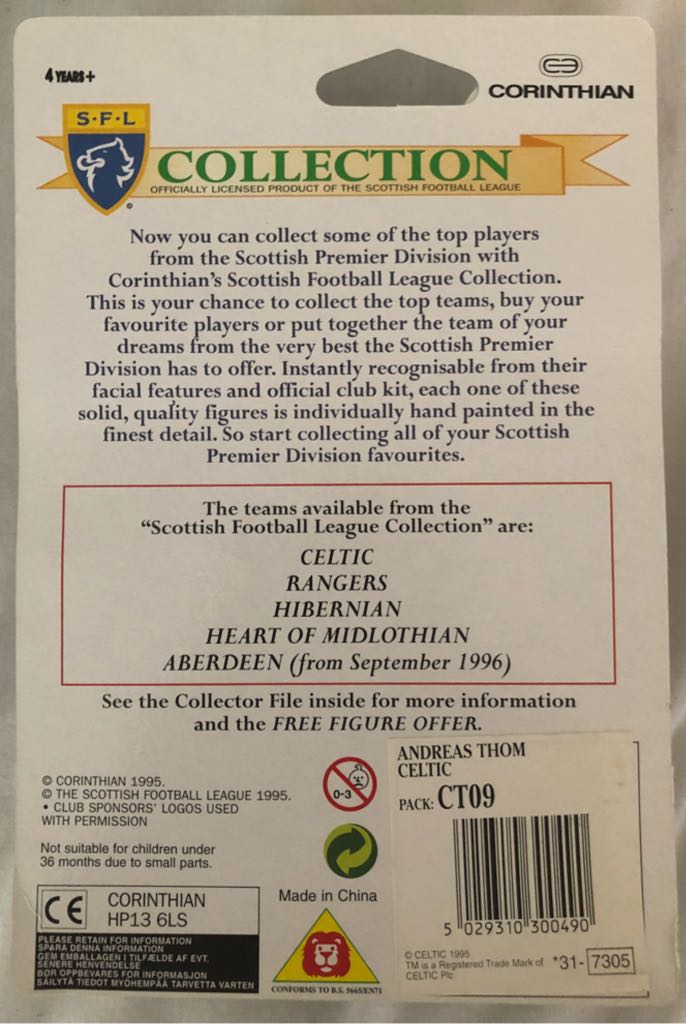 Corinthian SPL - Celtic - Andreas Thom - Corinthian action figure collectible [Barcode 5029310300490] - Main Image 2