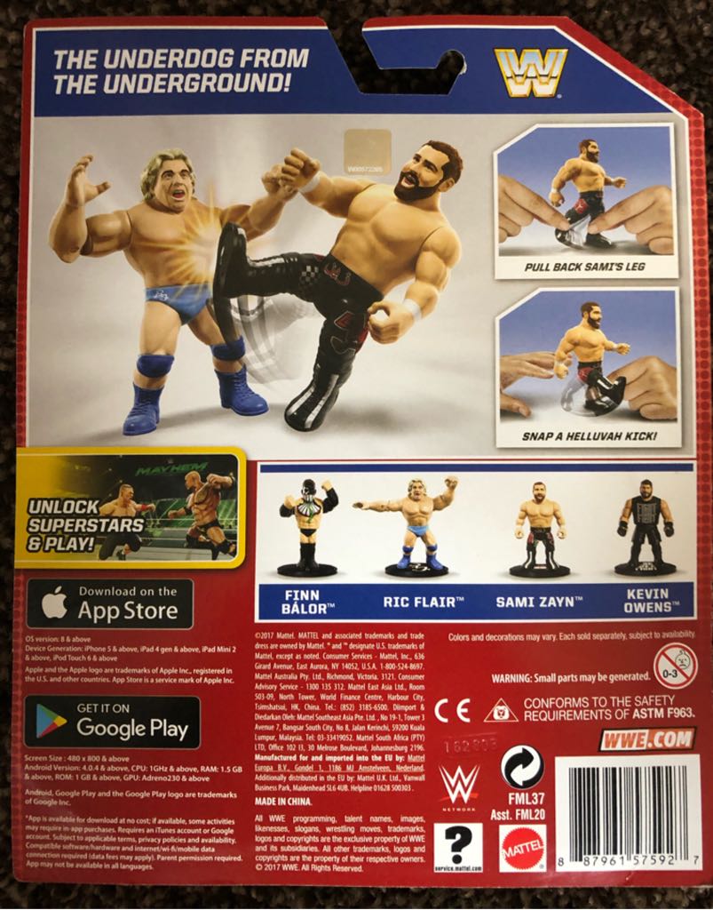 Sami Zayn - Mattel action figure collectible [Barcode 887961575927] - Main Image 2