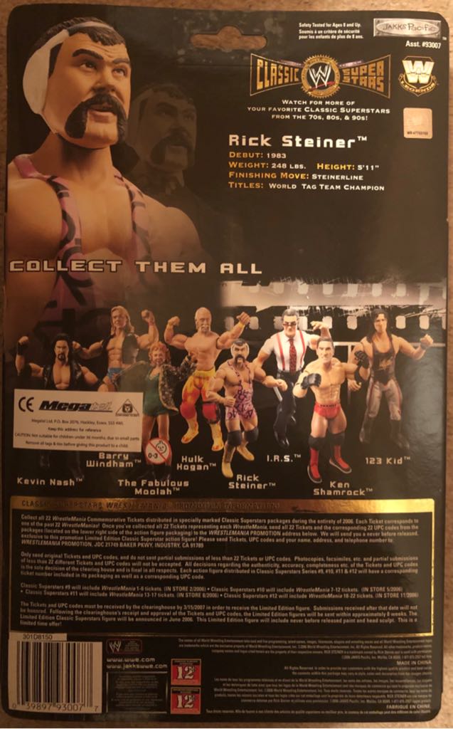 WWE Jakks Classic Superstars Series 11 Rick Steiner - Jakks Pacific action figure collectible - Main Image 2