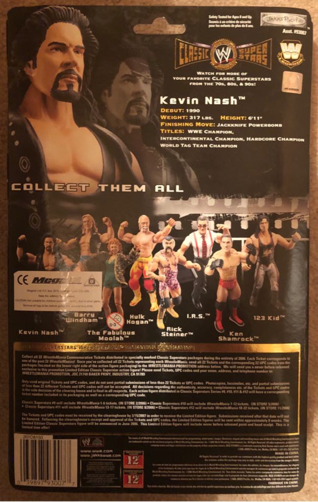 WWE Jakks Classic Superstars Series 11 Kevin Nash - Jakks Pacific action figure collectible - Main Image 2