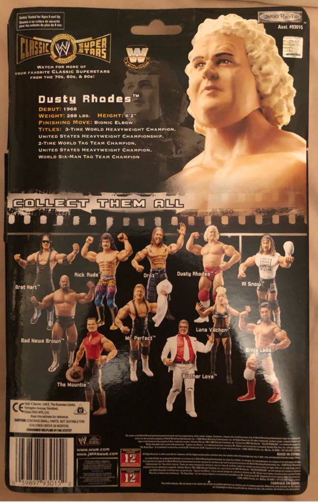WWE Jakks Classic Superstars Series 13 Dusty Rhodes - Jakks Pacific action figure collectible - Main Image 2