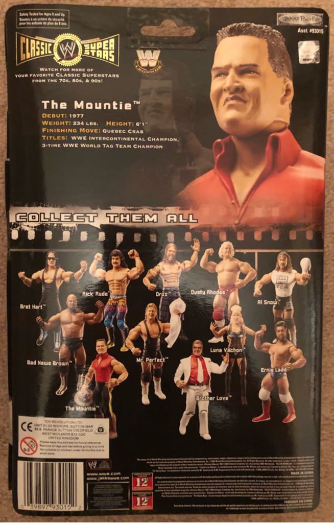 WWE Jakks Classic Superstars Series 13 The Mountie - Jakks Pacific action figure collectible - Main Image 2