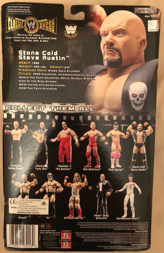 WWE Jakks Classic Superstars Series 14 Stone Cold Steve Austin - Jakks Pacific action figure collectible - Main Image 2