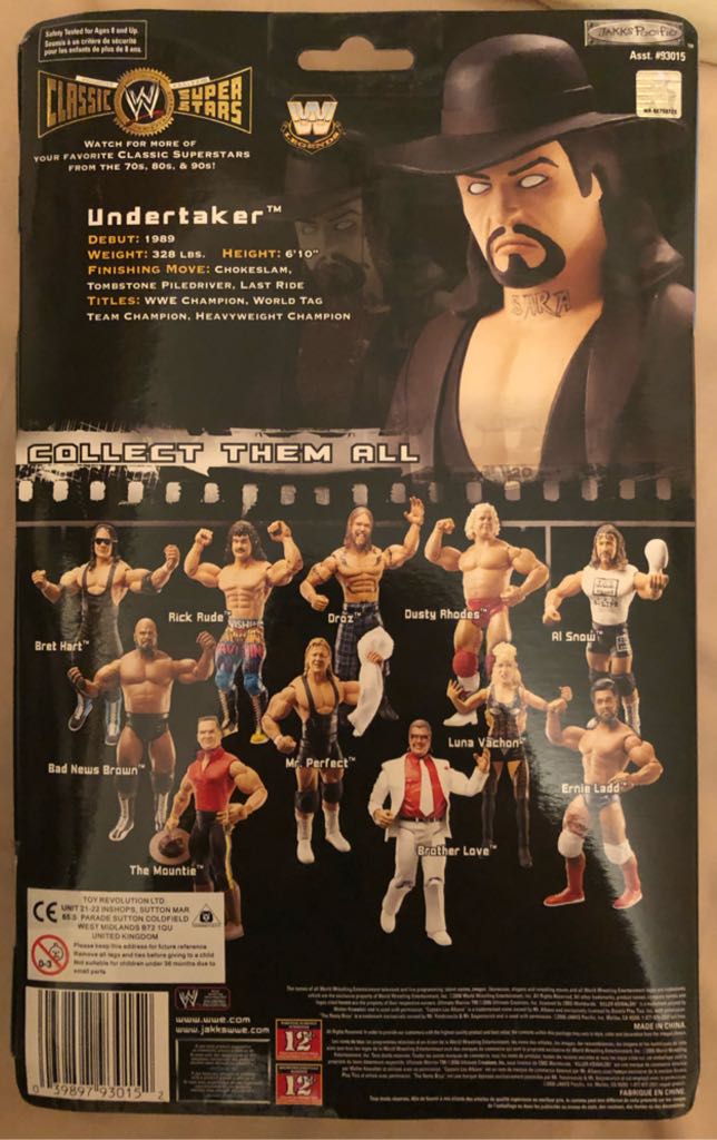 WWE Jakks Classic Superstars Series 13 Undertaker (LJN) - Jakks Pacific action figure collectible - Main Image 2