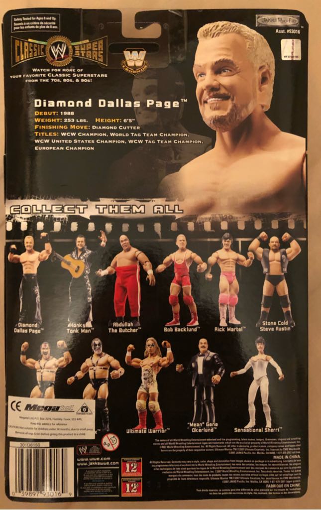 WWE Jakks Classic Superstars Series 14 Diamond Dallas Page Loose Figure - Jakks Pacific action figure collectible - Main Image 2