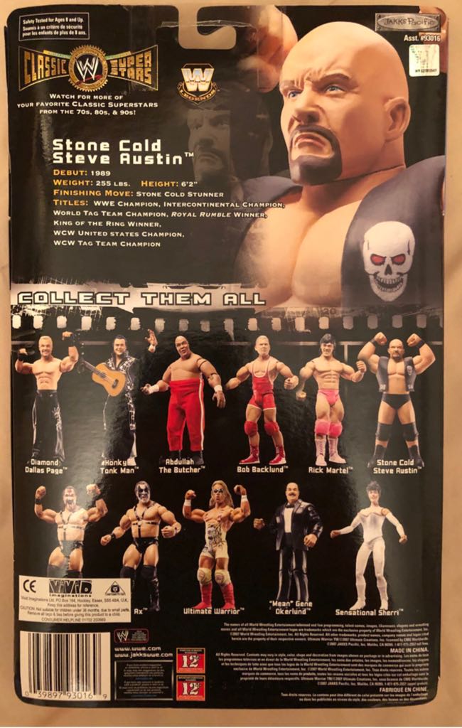 WWE Jakks Classic Superstars Series 14 Stone Cold Steve Austin (LJN) - Jakks Pacific action figure collectible - Main Image 2